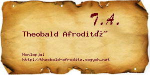 Theobald Afrodité névjegykártya